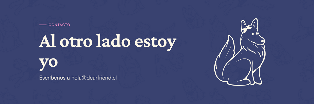 Al otro lado estoy yo — escríbenos a hola@dearfriend.cl